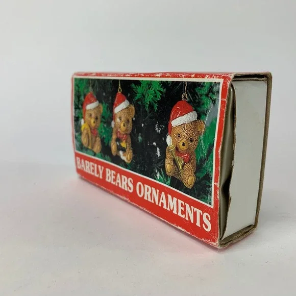 Vintage Barely Bears Ornaments Christmas Around the World Holiday Hand Painted - Picture 6 of 8